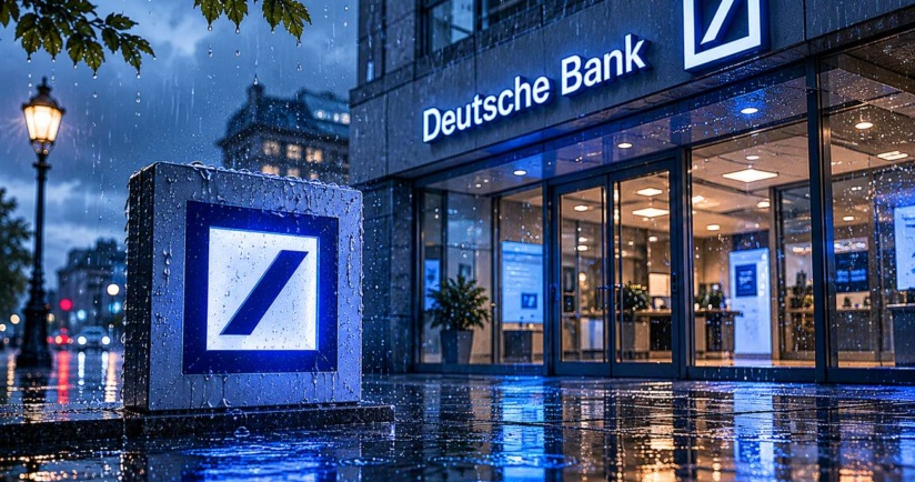 Deutsche Bank im Regen
