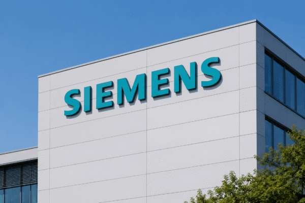 Siemens Schriftzug Symbolbild