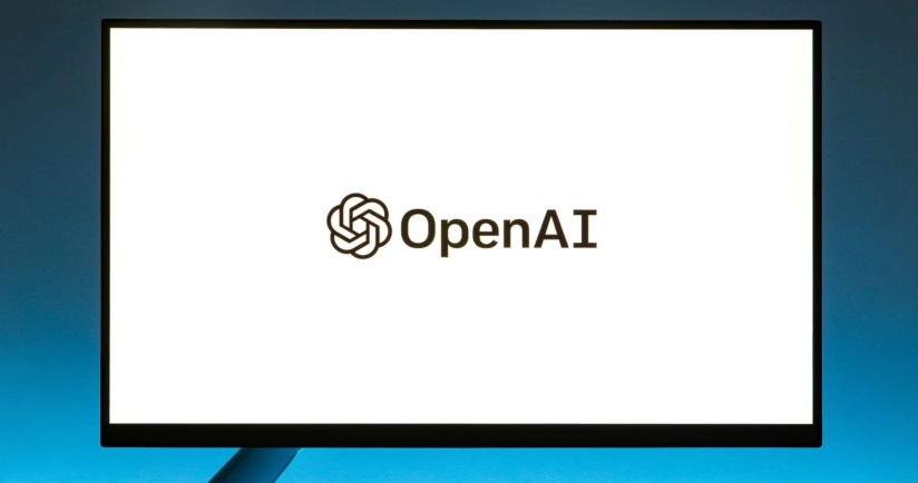 Screen mit OpenAI-Logo
